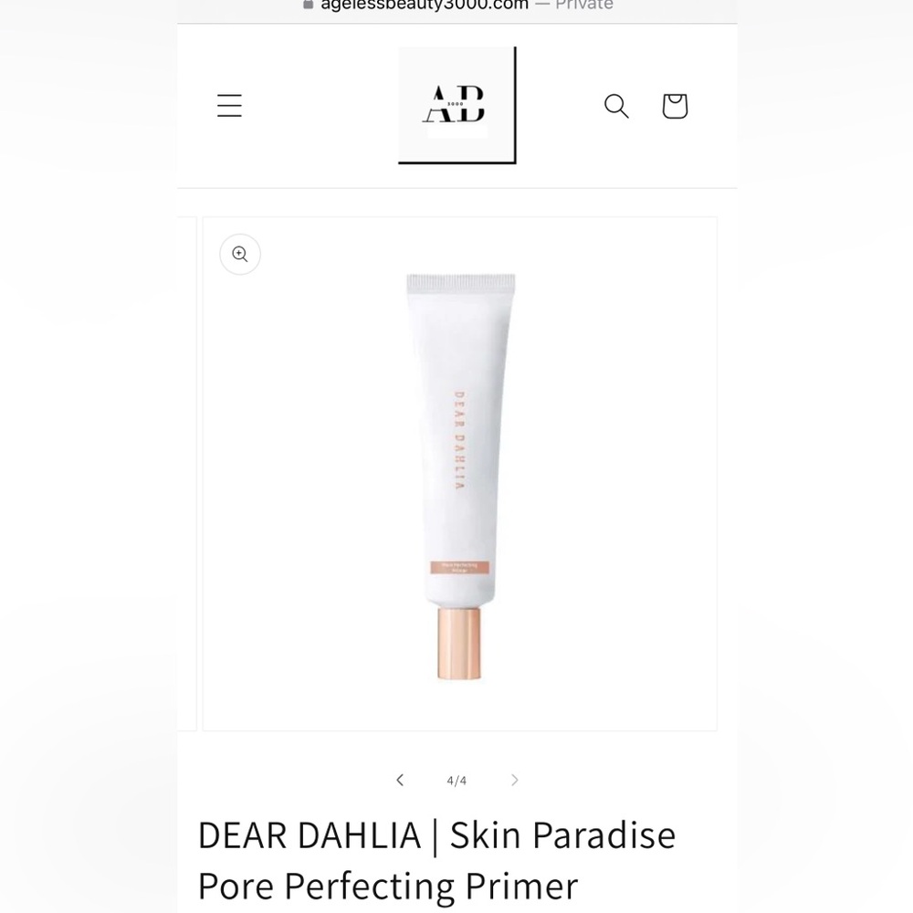 DEAR DAHLIA | Skin Paradise Pore Perfecting Primer www.agelessbeauty3000.com